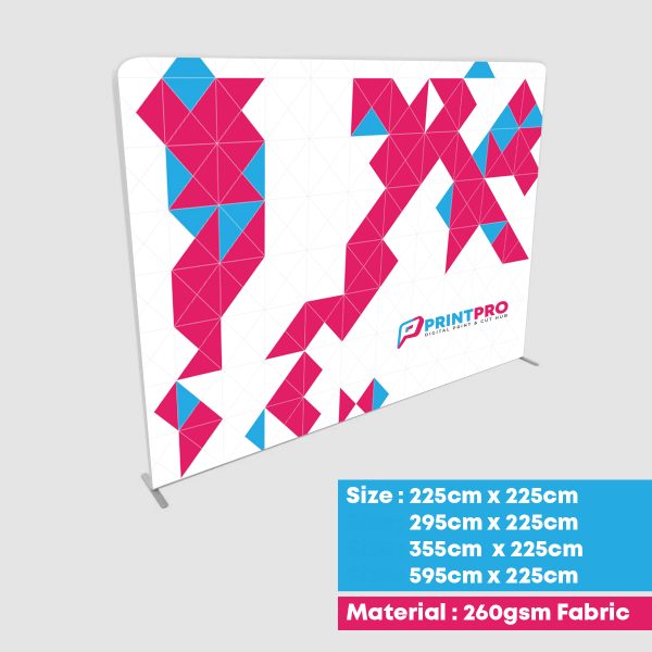 Straight Tension Fabric Backdrop